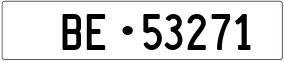 Trailer License Plate